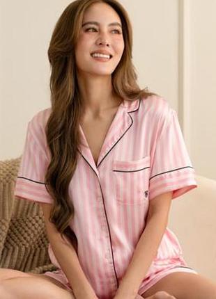 Victoria's secret l xl 42 44 атласная сатиновая рубашка