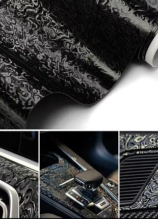 Поліуретанова плівка самоклеюча сталь дамаску 100х150 см congsang