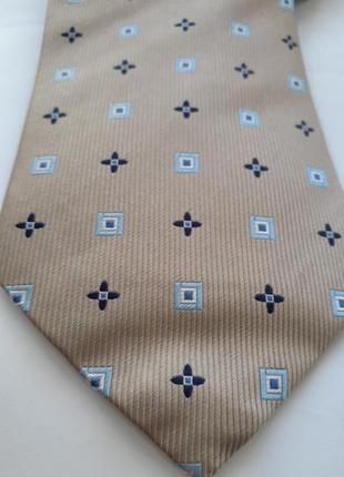 Краватка натураль нюдовый жаккард collezione тканий шовковий5 фото