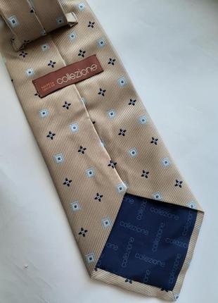 Краватка натураль нюдовый жаккард collezione тканий шовковий8 фото
