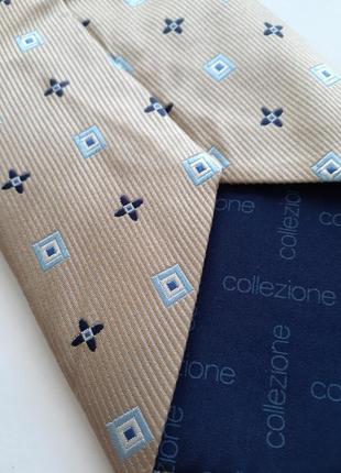 Краватка натураль нюдовый жаккард collezione тканий шовковий6 фото