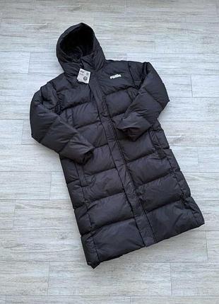 Оригинальн! зимний мужской пуховик puma long oversized down coat 587721-01 сша парка