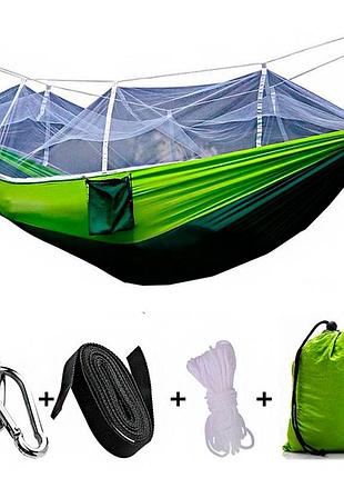 Туристичний гамак з москітною сіткою 2,45х1,3 м, hammock net