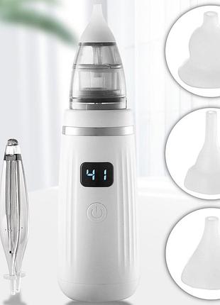 Детский аспиратор для носа 2в1, usb-c, led-дисплей, baby nose