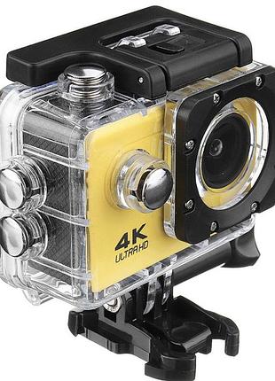 Спортивная экшн камера с аквабоксом 4k, wifi, sport action camera d800
