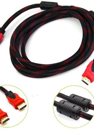 Кабель hdmi-hdmi 5м, с усиленной обмоткой и фильтрами