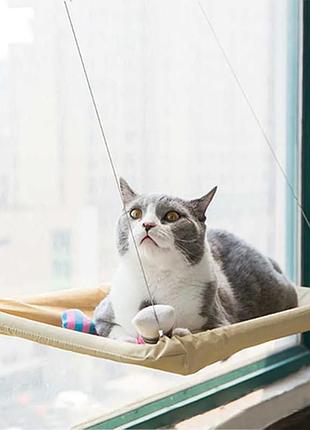 Підвісна лежанка - гамак на вікно для котів 54х32 см, cat bed