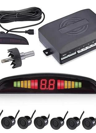 Парктроник для авто на 8 датчиков, с дисплеем, car radar