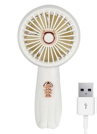 Беспроводной мини-вентилятор с ремешком, 2 скорости, usb