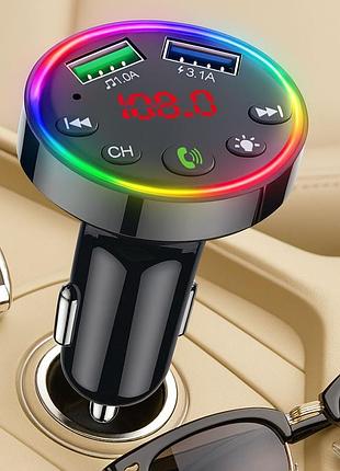 Автомобильный трансмиттер с bluetooth, fm, 2хusb 3.1a, ctc-109
