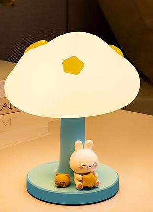 Акумуляторний нічник mushroom lamp, з usb