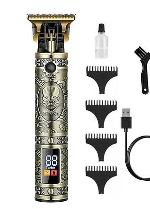 Машинка для стрижки волосся та бороди, 4 насадки, usb, lb-66003