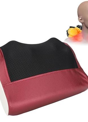 Массажная подушка для спины и шеи, 3 режима работы, с подогревом massage cushion