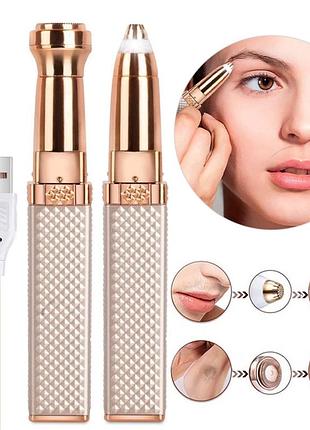 Женский триммер-эпилятор 2в1 для бровей с насадками, usb, blawless ma-3