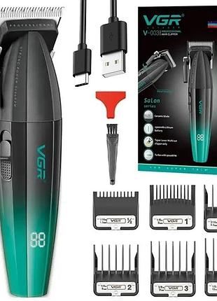 Машинка для стрижки волос 6 насадок, 2500мач, usb, vgr v-003