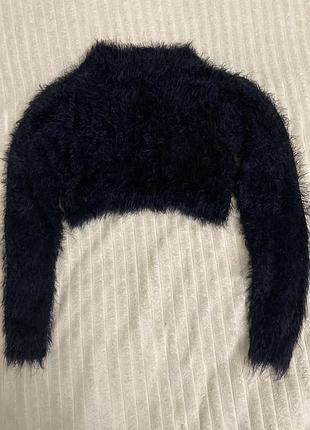 Болеро чорне для дівчат.ворсисте на6-8років 2