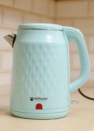 Электрочайник от сети 2.5l,1800w, hm-2542, голубой