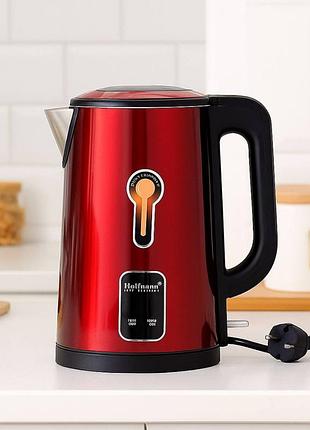 Электрочайник 2,5l, 1800w, hm-2538, красный