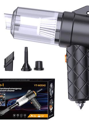Автомобильный пылесос 6в1 + 4 насадки, usb, yt-m2042