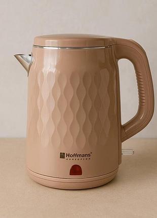 Электрочайник от сети 2.5l,1800w, hm-2542, бежевый