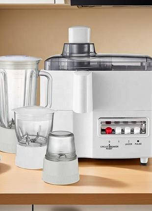 Соковыжималка от сети 800v, 3 чаши, lb-53011