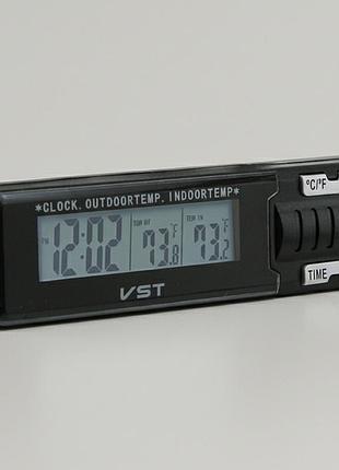 Часы-термометр, от батареек vst 7065