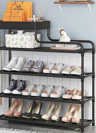 Полиця підлогова для взуття на 5 рівнів 85х60х22см, clothes rack