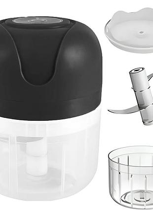 Мини измельчитель для кухни от usb, 250мл, черный