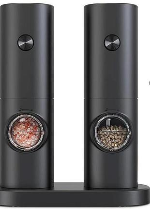 Набір 2 шт електричний млин для спецій, з підсвічуванням