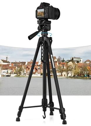 Штатив аматорський панорамний для смартфона та фотоапарата 55-140см, wt-3520