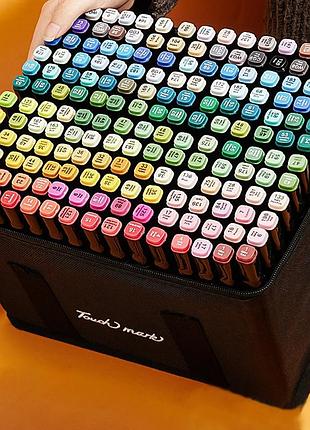 Набор скетч маркеров для рисования, 204 шт