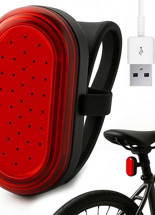 Велосипедный фонарь задний, от usb, my-2106-38led