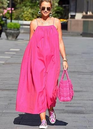 Сукня сарафан льон