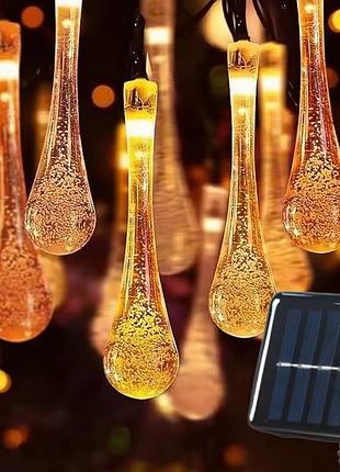 Садова гірлянда на сонячній батареї лампочки, 20led, 5м, bl-lc46