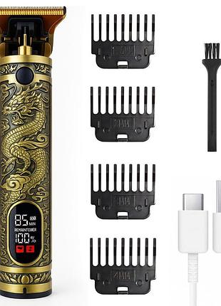 Тример для стрижки волосся + 4 насадки, з usb, t9