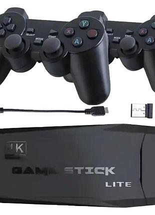 Бездротова ігрова приставка 64гб, 4k ultra hd c 2 джойстиками game stick lite m8