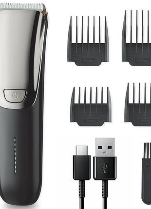 Машинка для стрижки + 4 насадки, от usb, surker sk-779