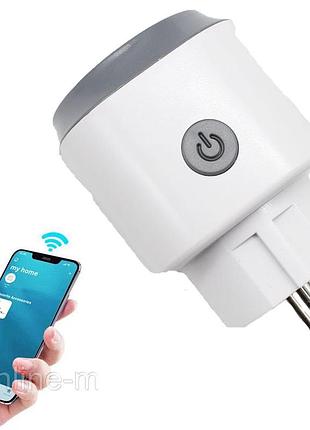 Умная wifi розетка 16а, tuya smart 3680вт