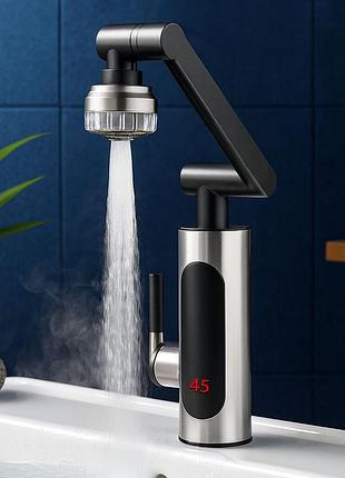 Проточный водонагреватель с lcd-дисплеем, до +57°, 3000вт, ry-016