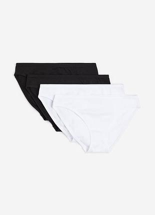 8-10 лет 134-140 см h&amp;m новые фирменные разноцветные 4 пары трусы трусики слипы плавки брифы девочке