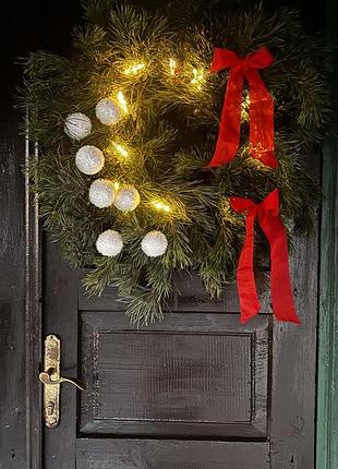 Різдвяний віночок ручної роботи