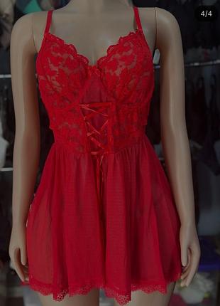 Пеньюар червоний пенюар красный пеньюар с партнёрами для панчіх