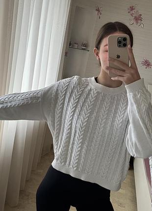 Білий светр б/у гарний стан 2