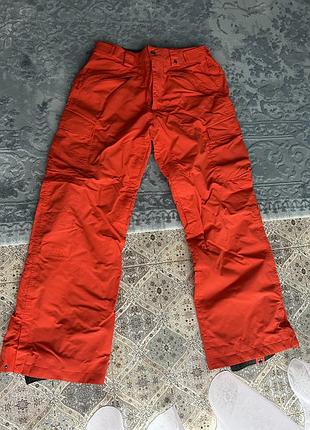 Женские оранжевые лыжные брюки north face размера м xs.