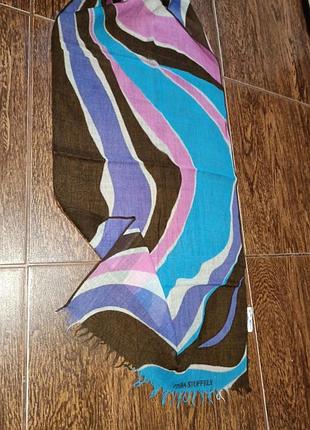 Шарф fisba stoffels  з чистої вовни виробництво швейцарія  вінтаж