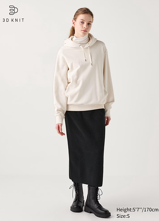 3d вязаная юбка из пряжи суфле uniqlo