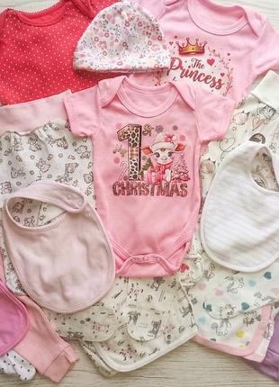 Великий лот одягу для дівчинки 56-62. next, f&f, lily&dan (17 шт). ідеальний стан!