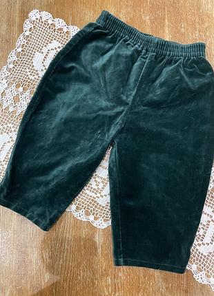 Дитячі штани штанці темно зелені baby-club 86 ріст