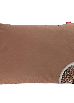 Подушка з гречаним лушпинням homefort «цілюща» коричнева 40х60 см 50х70 см