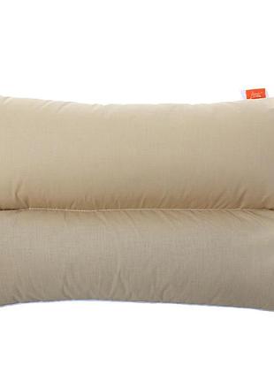 Подушка з гречаним лушпинням homefort «гера» бежева 50х70 см